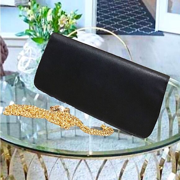 TORY BURCH DIANA CLUTCH BLACK CROSSBODY BAG - Picture 2 of 10